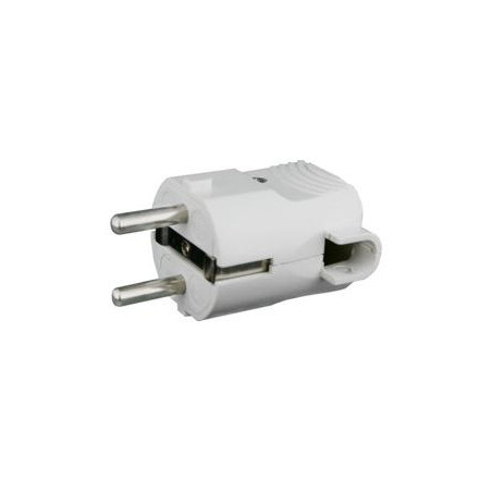 CONECTOR MACHO SCHUKO 16A BLANCO ACODADO