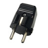 CONECTOR MACHO SCHUKO 16A NEGRO