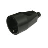 CONECTOR HEMBRA SCHUKO 16A NEGRO