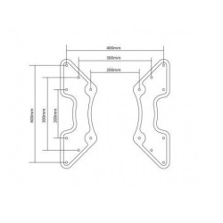 ADAPTADOR PARA SOPORTE MONITOR LCD VESA 100 - 400