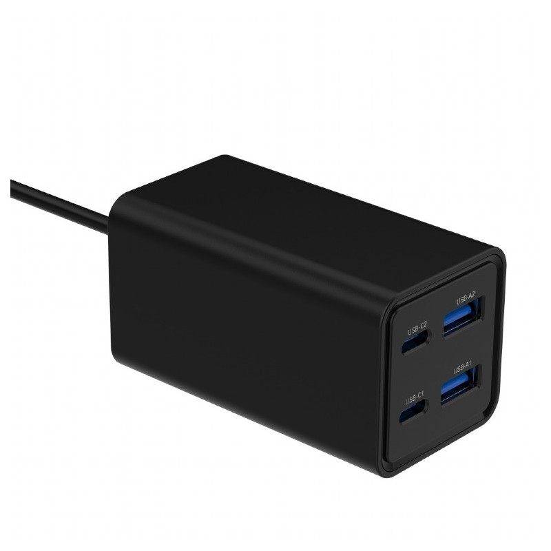 MULTI CARGADOR GaN 2 X USB-C + 2 X USB A 65W