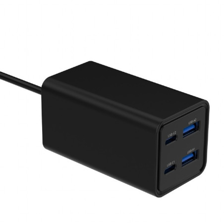 MULTI CARGADOR GaN 2 X USB-C + 2 X USB A 65W