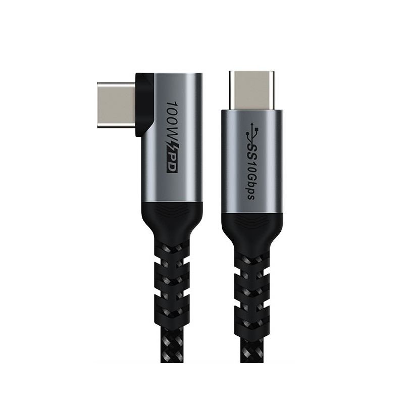 CABLE USB 3.2 Gen2 USB-C (M)-(M) 1m 10G ACODADO