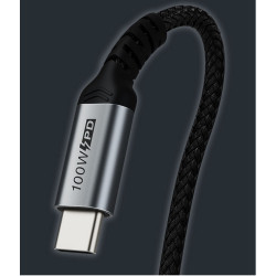 CABLE USB 3.2 Gen2 USB-C (M)-(M) 1m 10G ACODADO