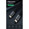 CABLE USB 3.2 Gen2 USB-C (M)-(M) 1m 10G ACODADO