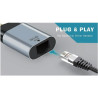 CONVERSOR USB-C  3.1 (M) - RJ45 GIGABIT COMPACTO