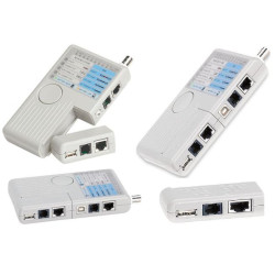 TESTER DE RED RJ45 / RJ11 / BNC / USB