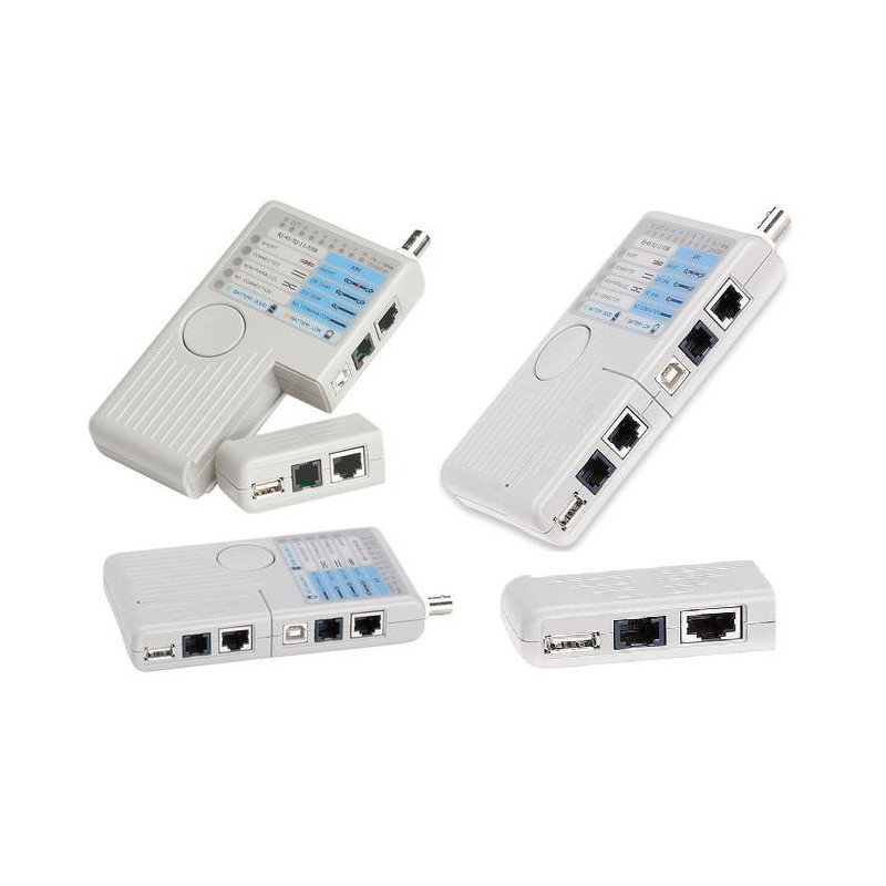 TESTER DE RED RJ45 / RJ11 / BNC / USB