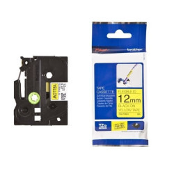 ETIQUETAS BROTHER FLEXIBLE NEGRO - BLANCO 18mm 8mt