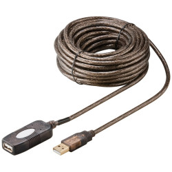 CABLE USB 2.0 AMPLIFICADOR  10M TIPO A(M)- A(H)