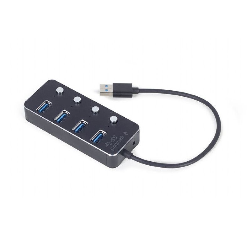 HUB USB-A 3.1 4 PUERTOS 3.1 + INTERRUPTORES