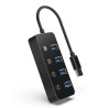 HUB USB-A 3.1 4 PUERTOS 3.1 + INTERRUPTORES