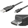 CABLE USB 2.0 TIPO A(M)-MICRO USB TIPO B (M) 0.5Mt