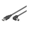 CABLE CONEXION USB 2.0 A-B  ACODADO 1.8 MTS