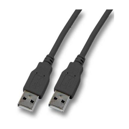 CABLE CONEXION USB 2.0 A-A  3 MTS COLOR GRIS