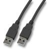 CABLE CONEXION USB 2.0 A-A  3 MTS COLOR GRIS