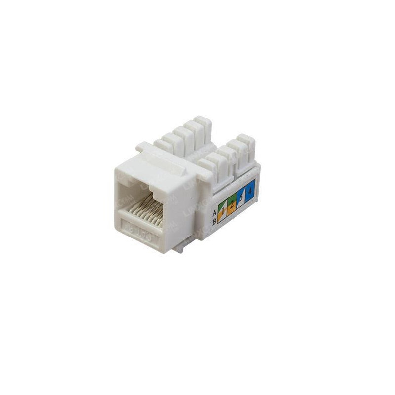 CONECTOR UTP RJ45 HEMBRA PANEL CAT-6 LINXCOM BLANC