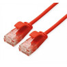 LATIGUILLO ROJO UTP CAT6A FLEXIBLE SLIM 0.5Mts LSZ