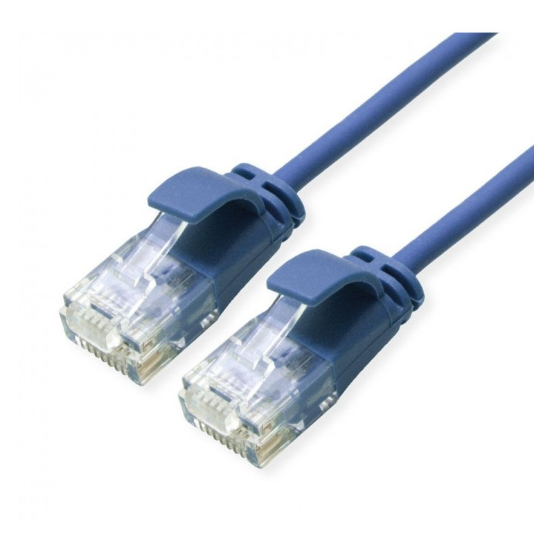 LATIGUILLO AZUL UTP CAT6A FLEXIBLE SLIM 1Mts LSZH
