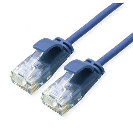 LATIGUILLO AZUL UTP CAT6A FLEXIBLE SLIM 1Mts LSZH