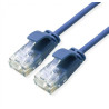LATIGUILLO AZUL UTP CAT6A FLEXIBLE SLIM 1Mts LSZH