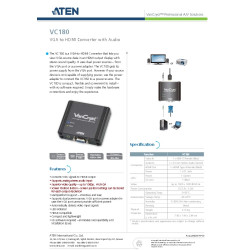 CONVERSOR DE VIDEO CPU VGA + AUDIO - MONITOR HDMI