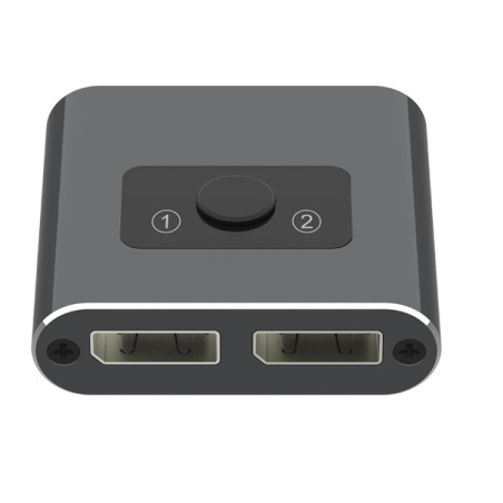 VIDEO SWITCH DISPLAYPORT 2 X 1 BIDIRECCIONAL 4K/3D