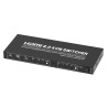 KVM SWITCH 4 X 1 HDMI v2.0 / USB  + 1 X USB