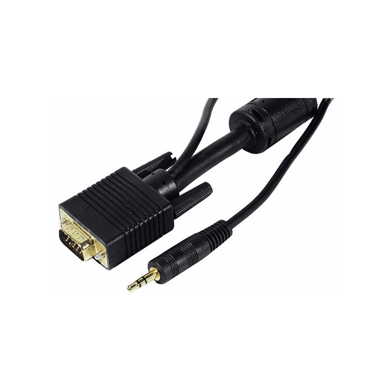CABLE XGA + AUDIO VGA HD DB15 + JACK 3.5´´ M-M 15M