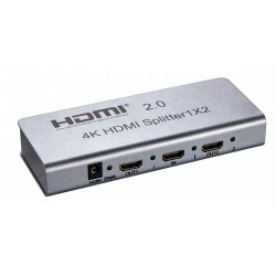 VIDEO SPLITTER HDMI 2.0 1PC - 2 MONIT. 4K CON EDID
