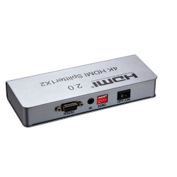 VIDEO SPLITTER HDMI 2.0 1PC - 2 MONIT. 4K CON EDID