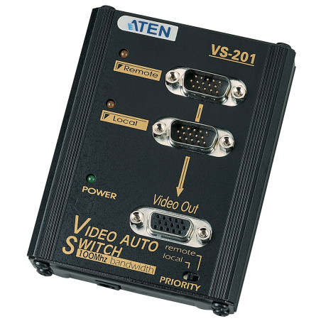 CONMUTADOR AUTOMATICO VIDEO 2 PC´S 1 MONITOR  VGA