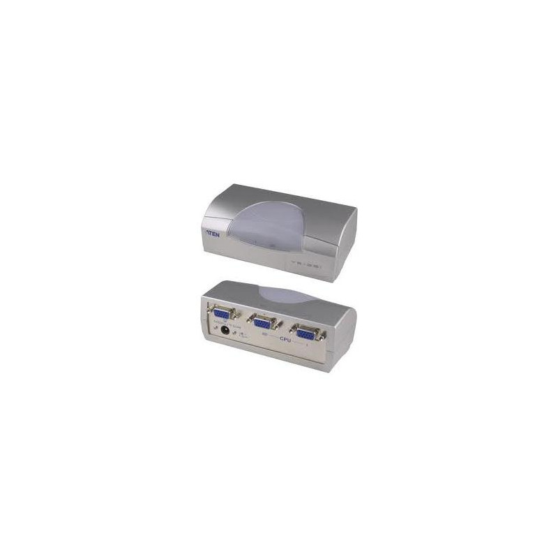 CONMUTADOR MANUAL VIDEO 2 PC´S 1 MONITOR  VGA