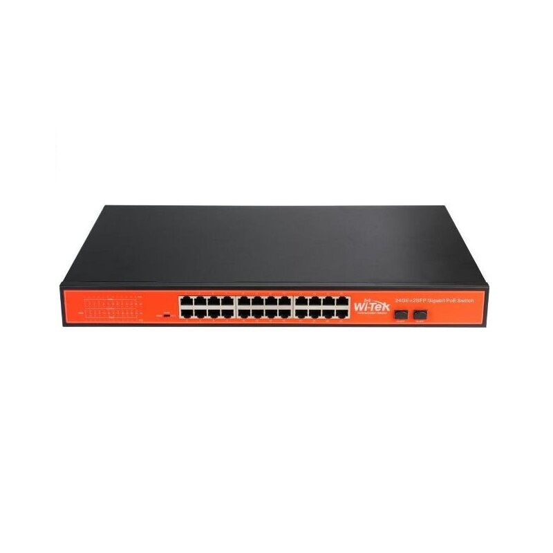 SWITCH P.O.E 24 PTOS Giga POE +2 SLOT SFP WI-TEK