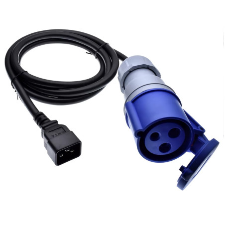 CABLE DE ALIMENTACION CETAC AEREO 32A H - C20 0.6m
