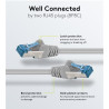 LATIGUILLO GRIS S/FTP CAT6A 50Mts LSZH