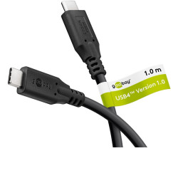CABLE USB 4 Gen2X2 USB-C (M)-(M) 240W 20Gbps 1m