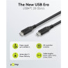 CABLE USB 4 USB-C (M)-(M) 240W 20Gbps 1m