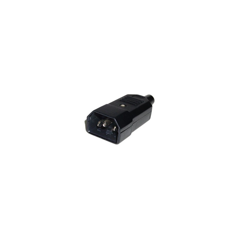 CONECTOR MACHO IEC C14 RECTO