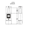 CONECTOR MACHO IEC C14 RECTO