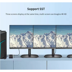 VIDEO SPLITTER DISPLAYPORT 3 MONITORES SST-MST
