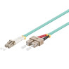 CABLE FIBRA DUPLEX MM. 50/125 LC-SC 2m OM3 AQUA