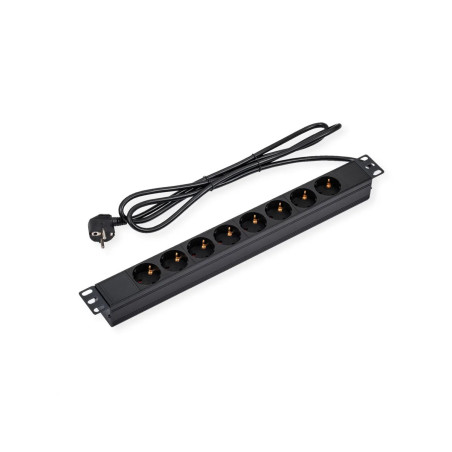 REGLETA ALIMENTACION 19'' 8 SCHUKO SIN INT. 1.8M