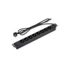 REGLETA ALIMENTACION 19'' 8 SCHUKO SIN INT. 1.8M