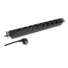 REGLETA ALIMENTACION 19'' 8 SCHUKO SIN INT. 1.8M