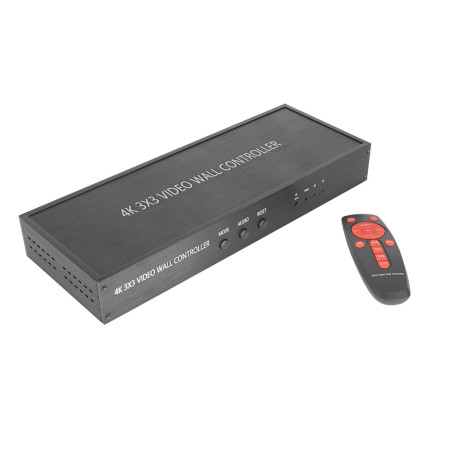 VIDEOWALL 4K HDMI 3 X 3 CON SELECTOR MANUAL/AUTOM