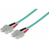 CABLE FIBRA DUPLEX MM. 50/125 SC-SC 1m OM3 AQUA