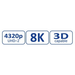 CABLE HDMI 8K 3D  TIPO A  M-M  2Mts