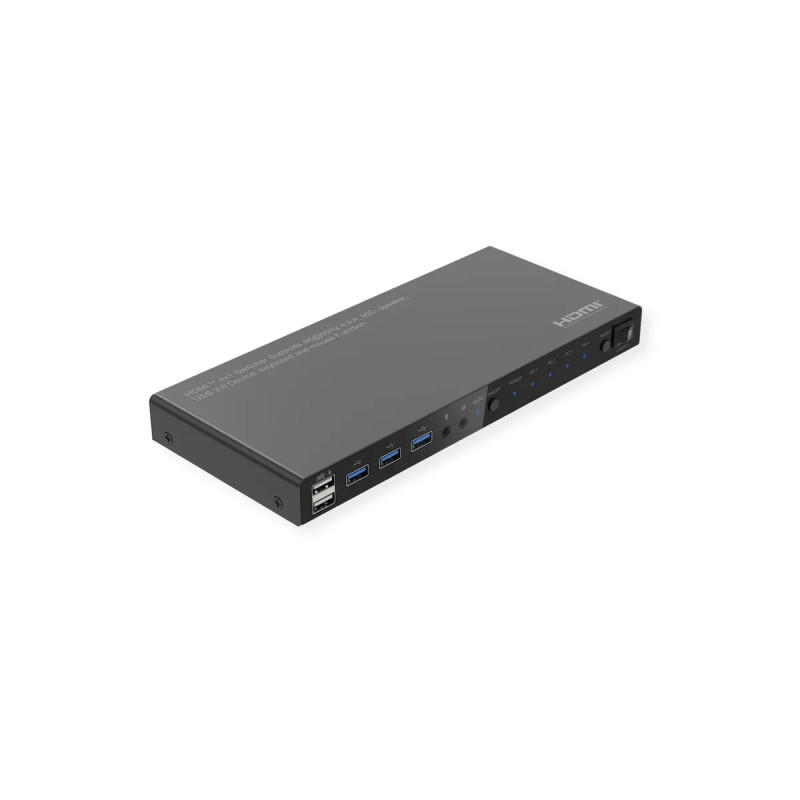 KVM SWITCH 4 X 1 HDMI + 3 X USB