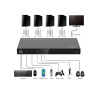 KVM SWITCH 4 X 1 HDMI + 3 X USB